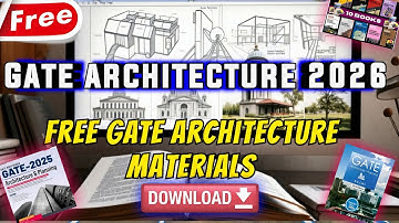 Gate Architecture Free study material || Gate 2026 ||Gate architecture Resources Download