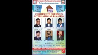 Day-1 Certificate Course on International Taxation by CA Naman Shrimal Guide