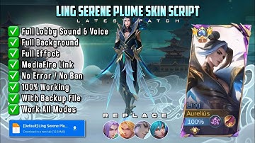 Ling Collector — Serene Plume Skin Script Full Effect | Latest Patch