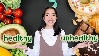 Healthy and Unhealthy Food | Lesson with Free Worksheet