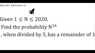 Fermat's Little Theorem used to solve a computationally onerous Probability Problem, AMC 2017