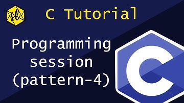 22.C Tutorial: programming session, revision of pattern using for loop, star,number,tips and tricks