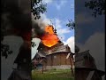 Від бомбардувань пожежа охопила Всіхсвятський скит Святогірської Лаври 