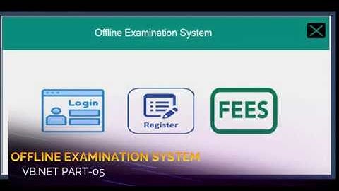 Offline Examination System : Best VB.NET Project 2020 (Tut #05) |CODERBABA
