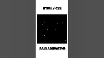 Css Rain Animation Effect Shorts #css #rain #animation #shorts
