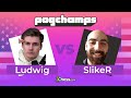 ​@SlikeR's Position So Winning He Burns His Own Clock Dancing vs @Ludwig! | Chess.com Pogchamps