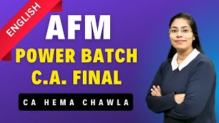 AFM Power Batch by CA Hema Chawla | May 25 Nov 25 | CA Final