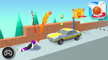 Bounce Dunk - Gameplay Walkthrough Part 83 - Puzzle Game Levels 295-298 (iOS, Android)