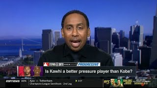 Stephen A. DEBATE: Is Kawhi a better pressure player than Kobe? | FIRST TAKE