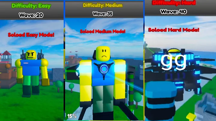 (no commentary) Full video Soloing all Game mode completing Titan bloxxer and wars titan noob Quest 