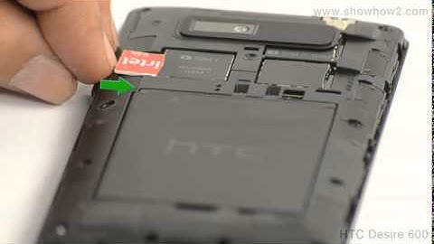 HTC Desire 600 - How To Insert The Sim Card
