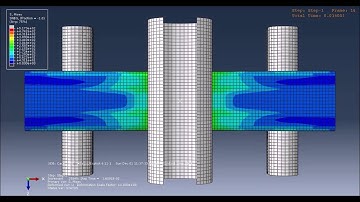 Aluminum Extrusion 3-Point Bending Abaqus FEA - Case 3