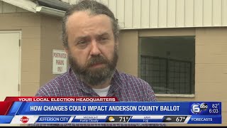 Change to Anderson County ballot could make many ineligible to run