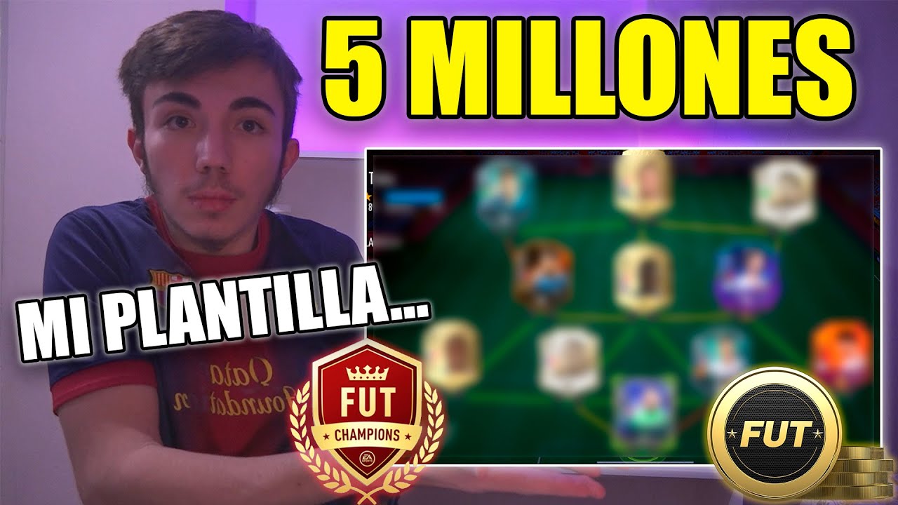 MI PLANTILLA 5 MILLONES DE MONEDAS FUT CHAMPIONS FIFA 22