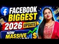 Facebook Biggest Update 2026 🔥 | Massive Earning Opportunity 💰 | Start Earning Today 🚀