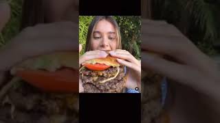 Lana Rhoades Eats Burger
