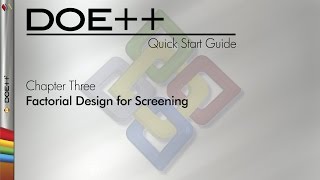 Famous DOE++ 9 Quick Start Guide Chapter 3: Factorial Design for Screening Net Worth
