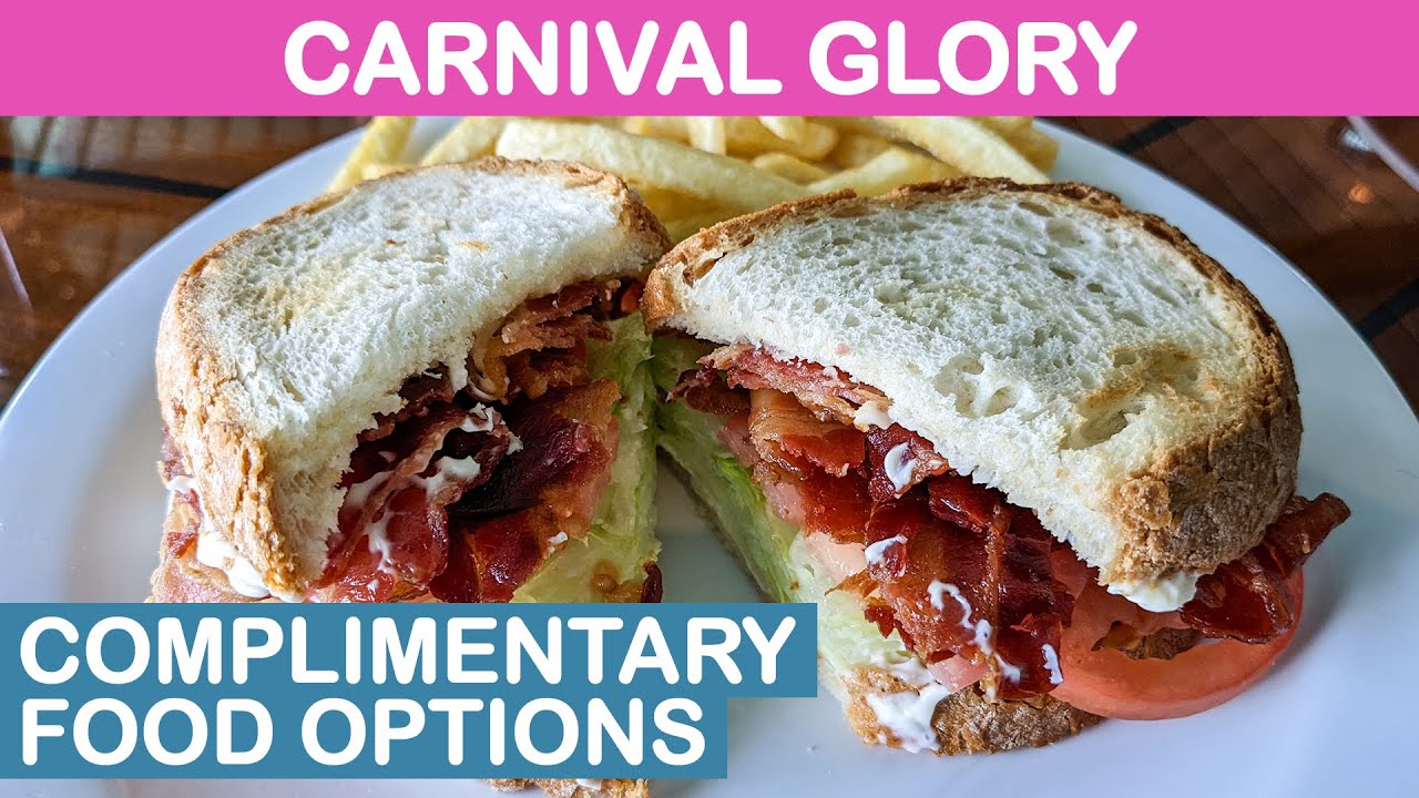 Carnival Glory Complimentary Food Options YouTube Carnival Glory Complimentary Food Options YouTube