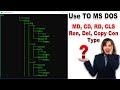 ms dos commands in hindi !! how to use Copy Con Command !! मस डोस कैसे चलाये