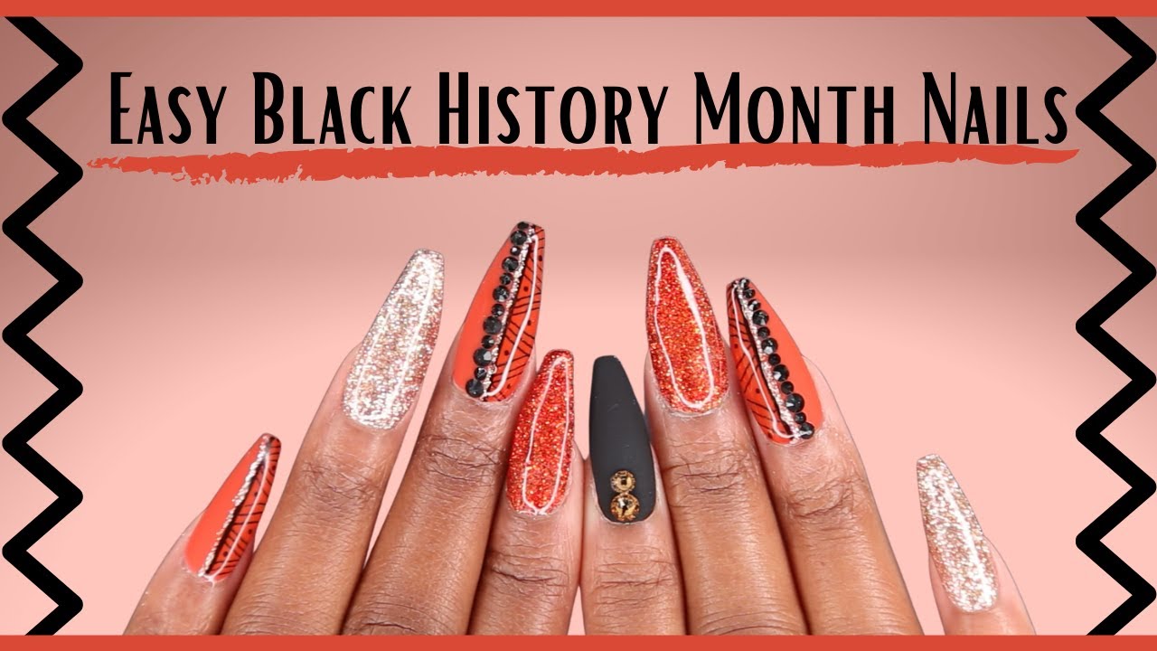 1. "Black History Month Nail Art Designs" - wide 7