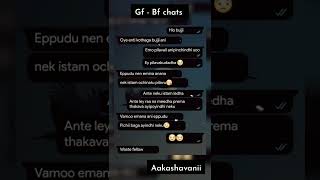 Gf - Bf chats 😍❤ || Telugu chats | Love status || #shorts #youtubeshorts #love #relationship #chats screenshot 1