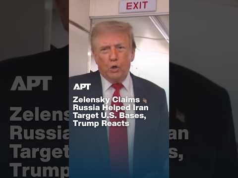 Video Trump to Call Putin After Zelensky Alleges Russia Aided Iran in Gulf Attacks | APT
