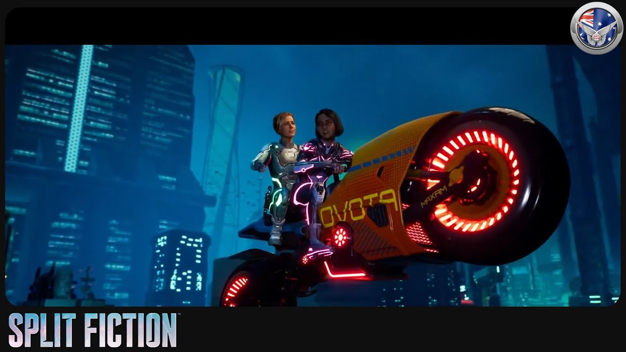 Split Fiction Cyber Ninja Chicks on the ZERO G ATOVOTA Motorcycle - Husband & Wife Co-Op Game Play