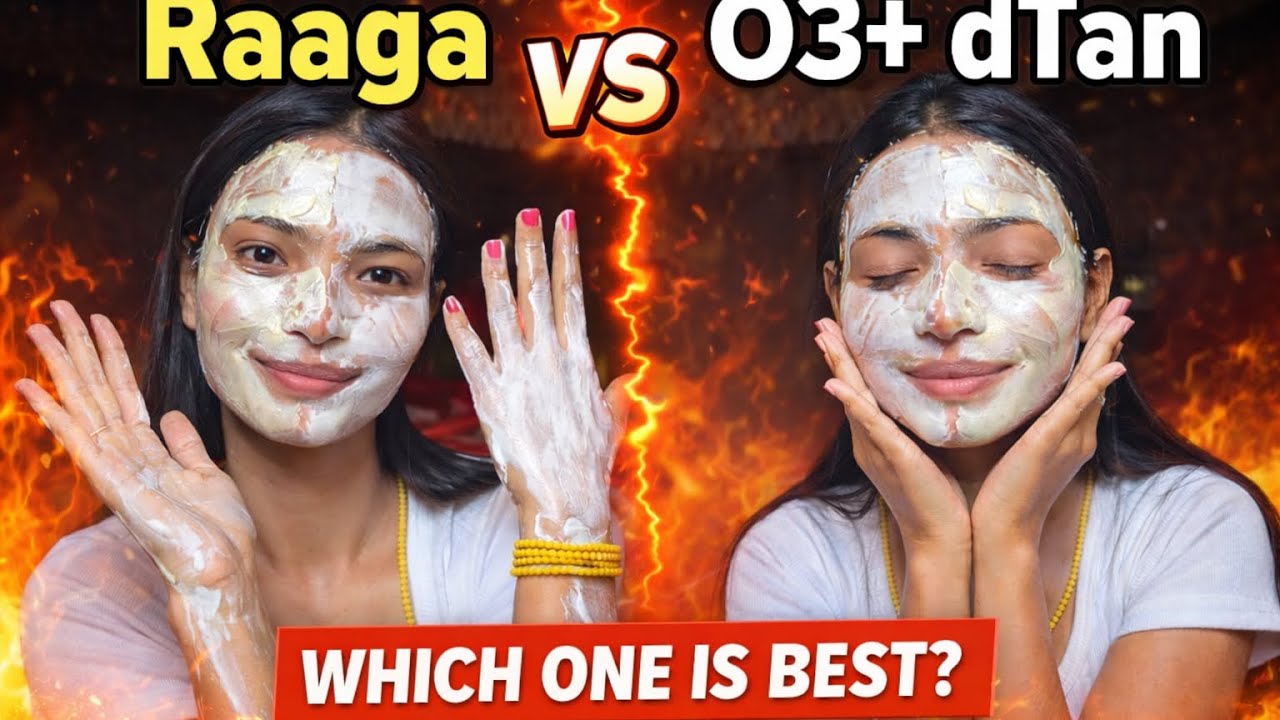 Which one gives Instant glow✨✨ | Raaga Or O3+ dtan pack | 