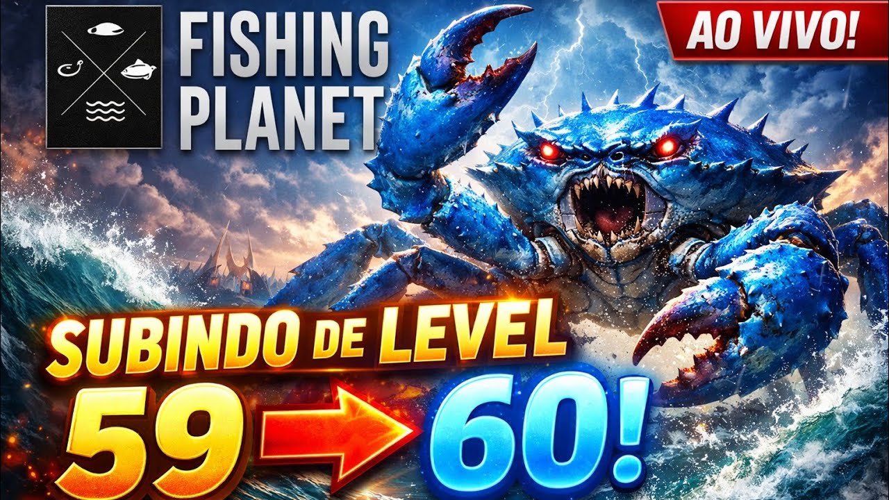 FISHING PLANET SUBINDO LEVEL NA ILHA DO CARANGUEJO AZUL