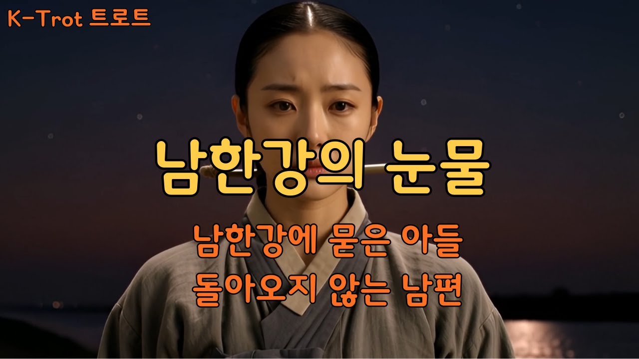 남한강의 눈물 🎵K-Trot 트로트 🎧[심금을 울리는 트로트] 슬픈사연! 🎈남한강에 묻은 아들, 돌아오지 않는 남편 🎬 뮤직비디오 AI 영상제작