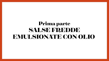 Chi fa le salse fredde?
