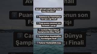 Galatasaray-Fenerbahçe Avrupa Finali Mi Magnus-Nepo Finali Mi?