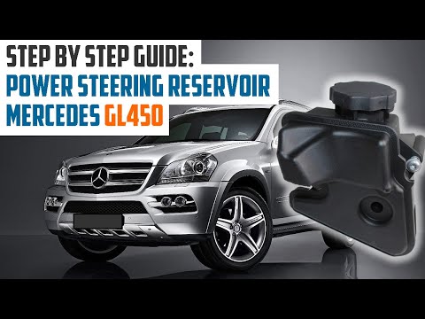 HOW TO REPLACE THE POWER STEERING RESERVOIR FOR MERCEDES GL450 X164 2006-2012 #w164 #réservoir