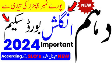 10th Class English Pairing Scheme 2024 |Class 10th English Paper Scheme 2024 |10 English Scheme 2024