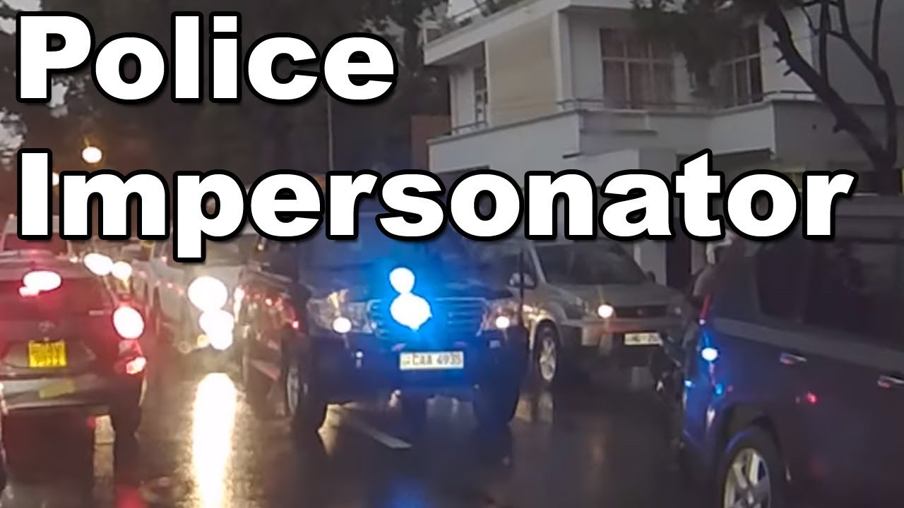 Diplomat's vehicle with illegal flashing lights CAA4935 Toyota