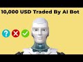 I gave an ai bot 10000 usd to trade cryptocurrencies for me