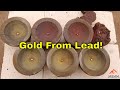 Gold From Lost Lead Pt. 2: Recovering Gold & Silver From Smelting Lead Collector Metal
