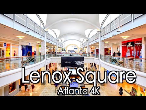Walking Around Lenox Square Mall Atlanta Georgia 4k Natural Sounds