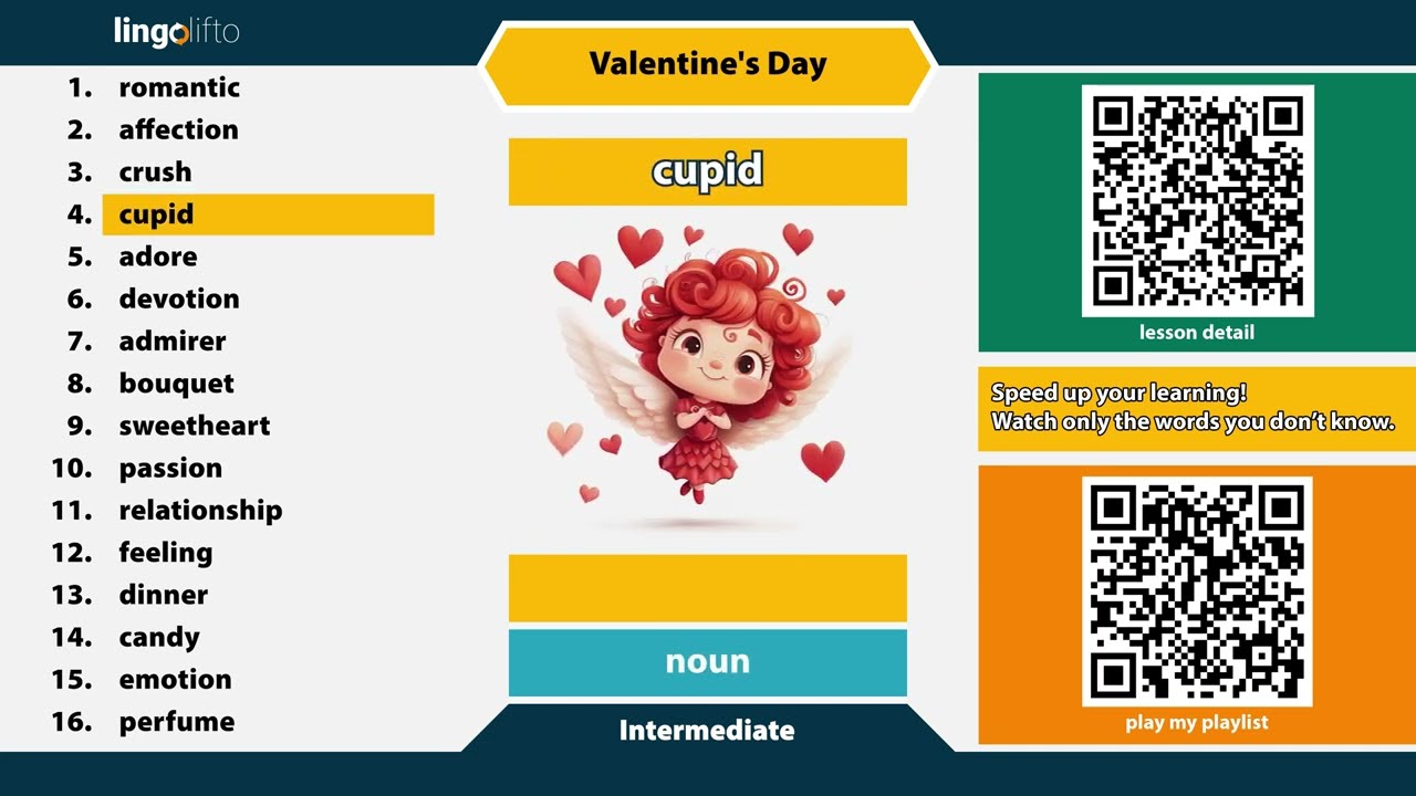 Master the Language of Love! ❤️ 16 Intermediate Valentine’s Day Words | Definitions & Examples