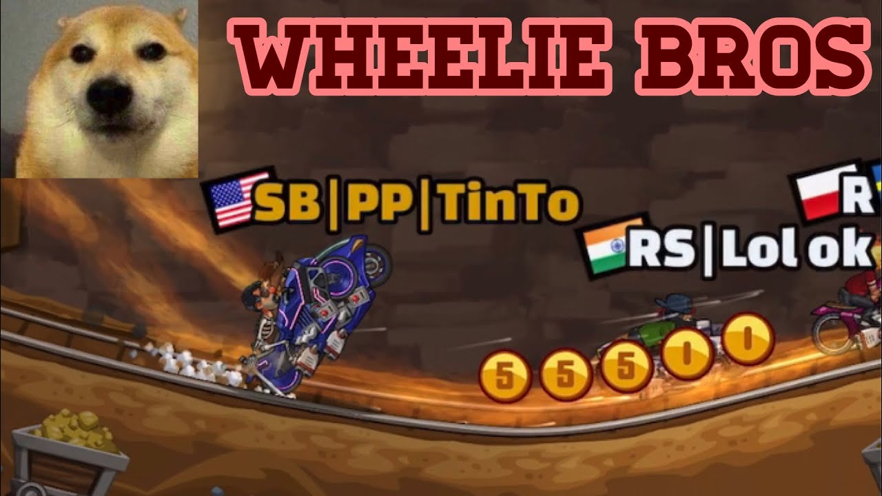 Wheelie Bros 😎 Daily Race Wheeler Hill Climb Racing 2 YouTube