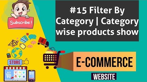 #15 Django Multi Vendor Ecommerce Project- Filter by Category |Category Wise Project Show in  Django