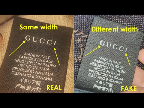 Original vs Good Replica Gucci Scarf. How to spot fake Gucci