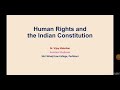 Human rights and the indian constitution