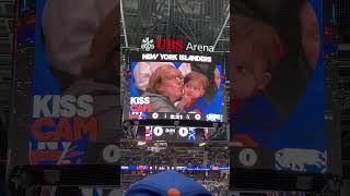 The most adorable kiss cam ever - UBS Arena - Jumbotron at NY Islanders game