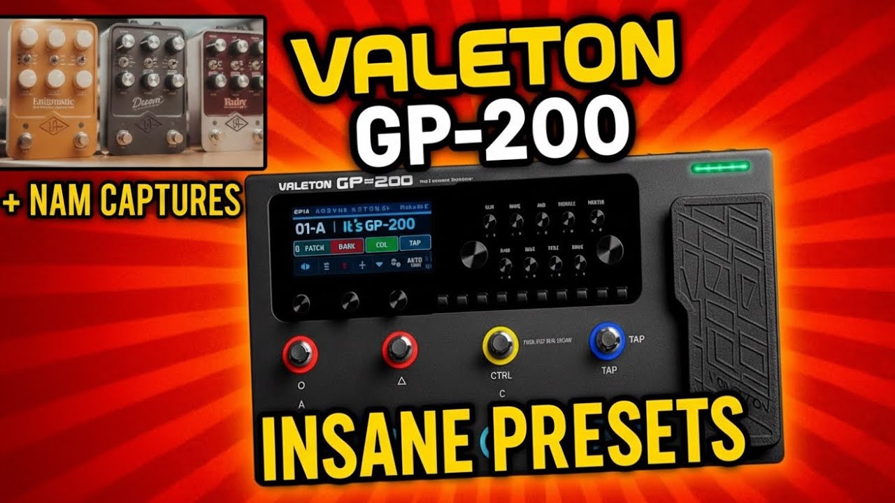 Valeton GP200 Presets + NAM Captures - Ruby, Dream & Enigmatic - YouTube