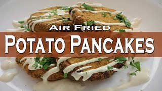 Air Fried Potato Pancakes made using the Power Air Fryer Oven