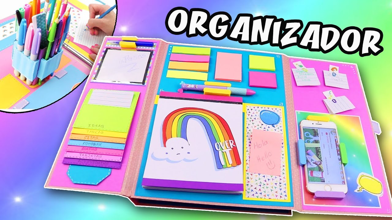 ORGANIZADOR Regreso a Clases - Carpeta Organizadora | Manualidades aPasos