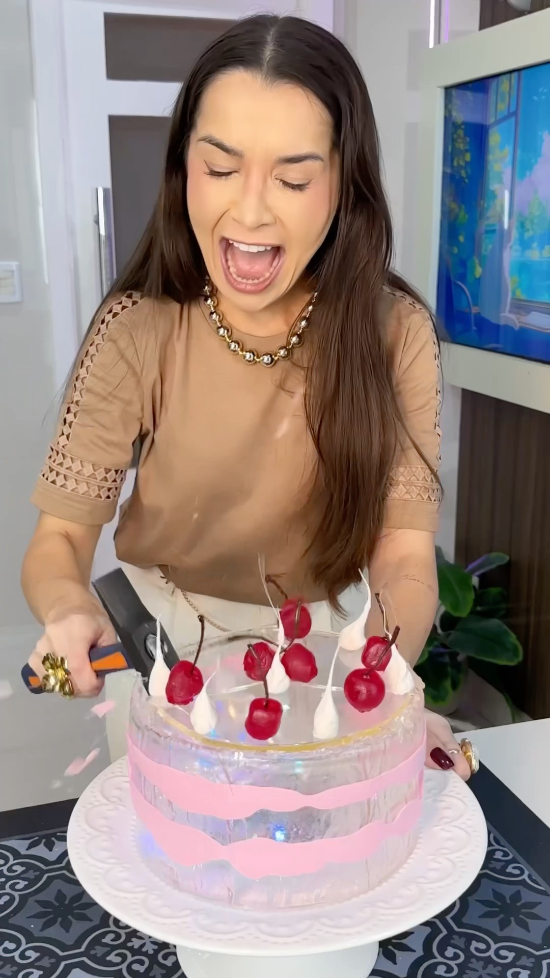 Glass Cake? Bolo de vidro, 100% de açúcar, você comeria?