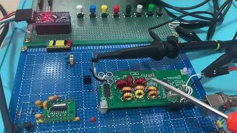 HF Auto Bandpass filter controlled by Arduino (first test)