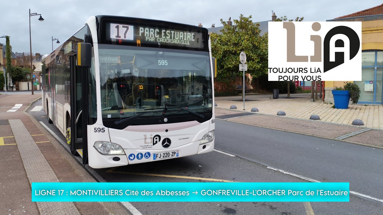 [TIMELAPSE] [LiA] LIGNE 17 : MONTIVILLIERS Cité des Abbesses → GONFREVILLE Parc de l'Estuaire